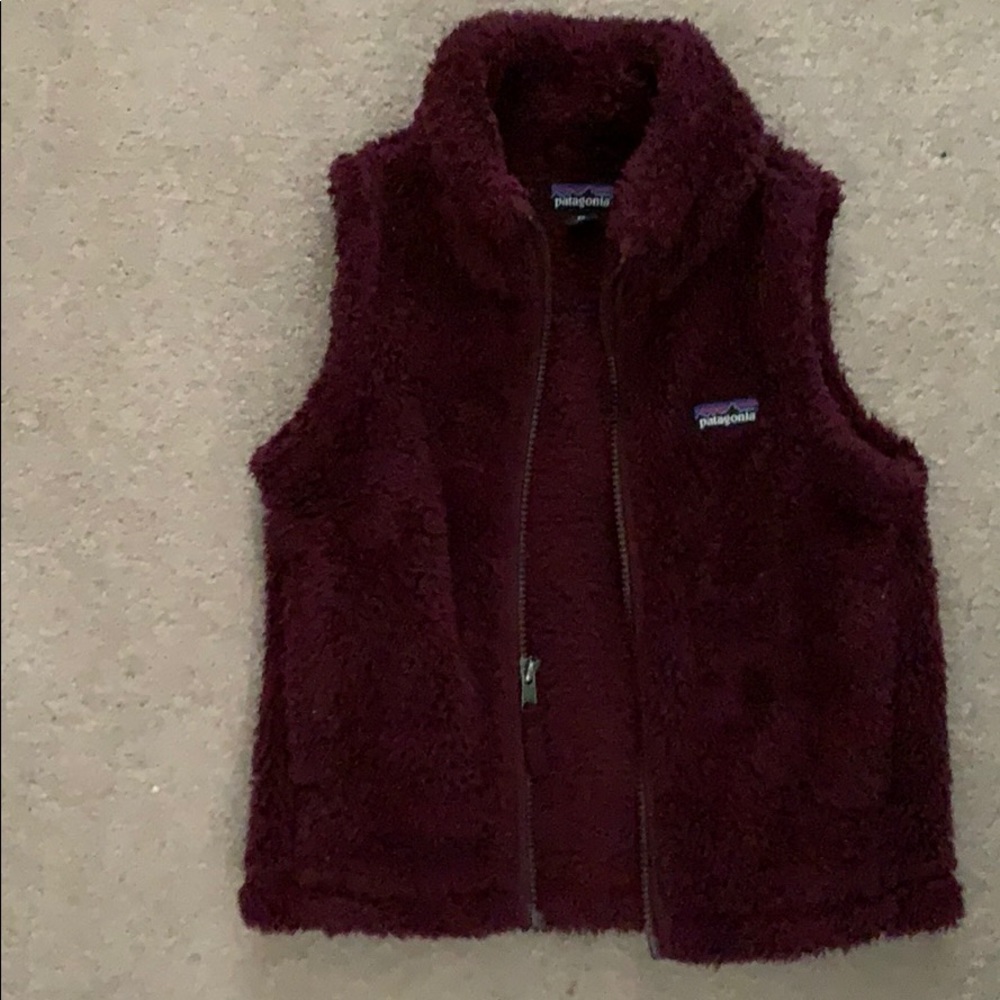 Burgundy Patagonia Los Gatos vest XS